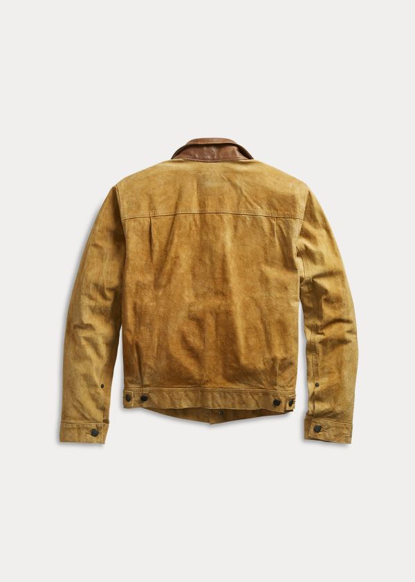 Men's Ralph Lauren Roughout Suede Jackets | 523689VID